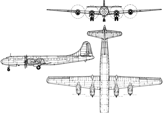 Самолет Туполев Tu-70 (Russia) (1946) - чертежи, габариты, рисунки