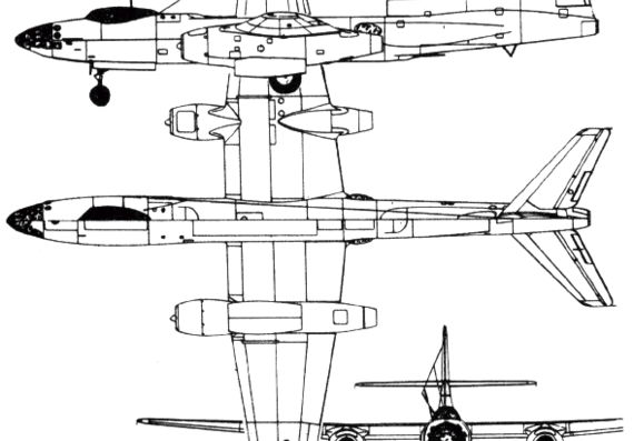 Самолет Туполев Tu-73 (Russia) (1947) - чертежи, габариты, рисунки