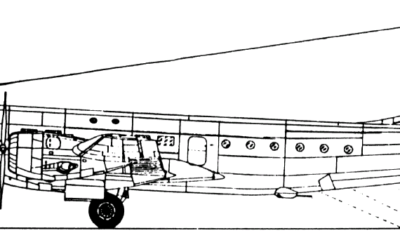 Самолет Туполев Tu-75 (Russia) (1950) - чертежи, габариты, рисунки