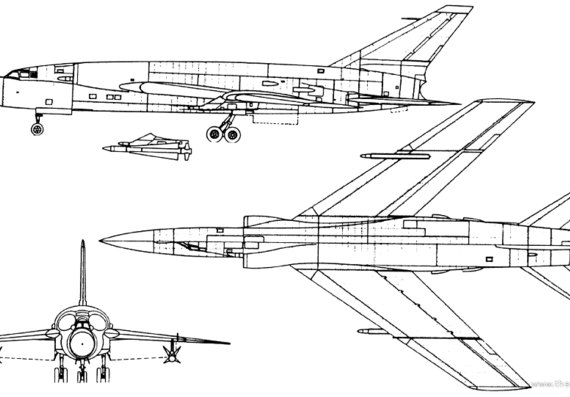 Самолет Туполев Tu-98 (Russia) (1956) - чертежи, габариты, рисунки