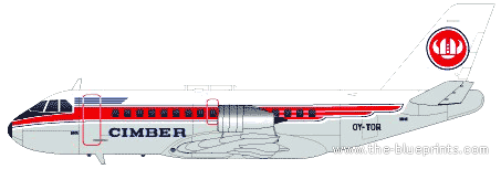 Aircraft VFW-Fokker 614 - drawings, dimensions, figures
