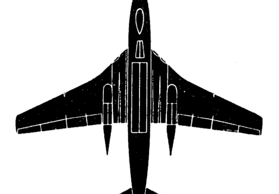 Самолет Vicker Valiant - чертежи, габариты, рисунки