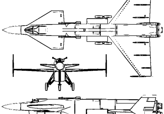 Самолет Vickers 559 - чертежи, габариты, рисунки