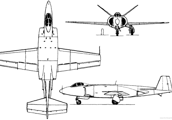 Самолет Vickers Supermarine 508 - чертежи, габариты, рисунки