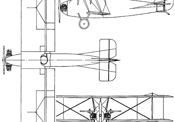 Vickers Vagabond (England) aircraft (1924) - drawings, dimensions, pictures