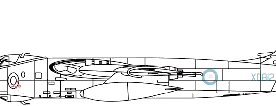 Vickers Valiant B (PR) K Mk.I aircraft - drawings, dimensions, figures