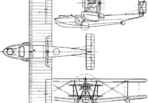 Vickers Vulture (England) aircraft (1923) - drawings, dimensions, pictures