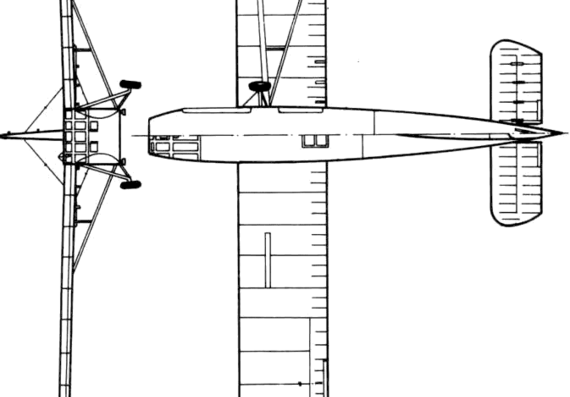 Самолет Waco GC-4A - чертежи, габариты, рисунки
