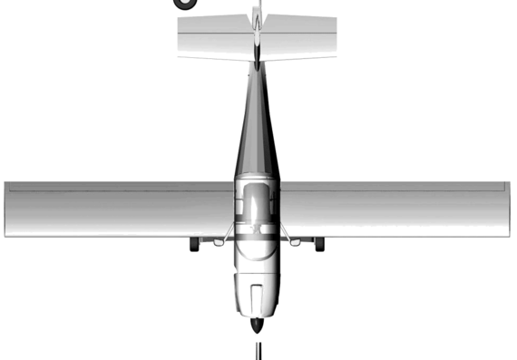 Самолет Windcraft Pik-27 - чертежи, габариты, рисунки