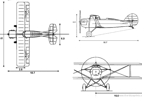 Wolf Boredom aircraft - drawings, dimensions, figures