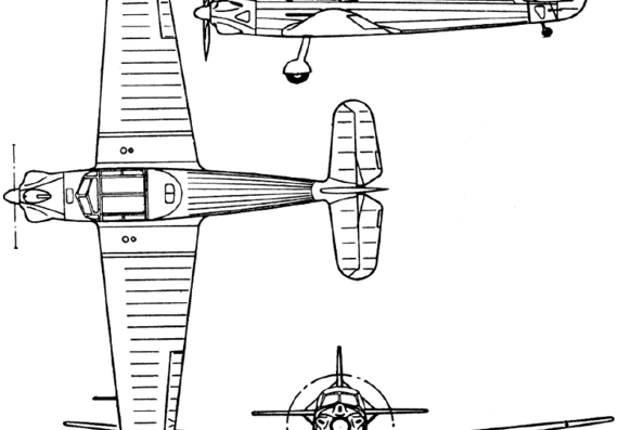 Самолет Яковлев Yak-13 (Russia) (1945) - чертежи, габариты, рисунки