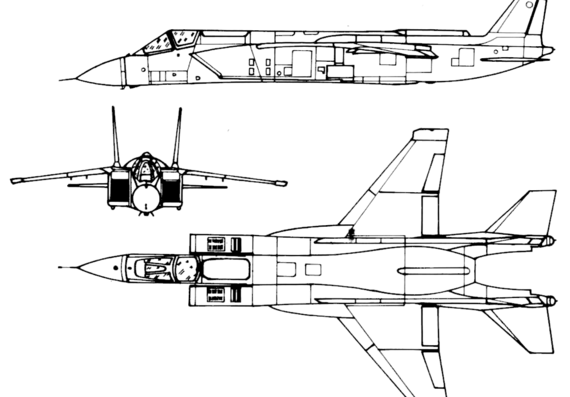 Plane Yakovlev Yak-141M Freestyle - drawings, dimensions, pictures