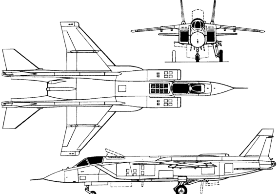 Plane Yakovlev Yak-141 (Russia) (1989) - drawings, dimensions, pictures
