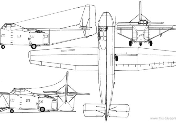 Самолет Яковлев Yak-14 (Russia) (1947) - чертежи, габариты, рисунки