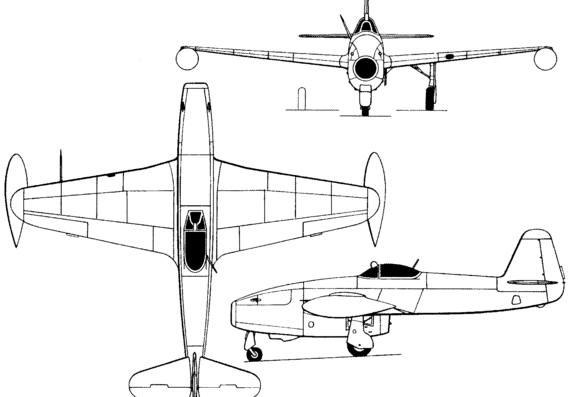 Самолет Яковлев Yak-17 (Russia) (1947) - чертежи, габариты, рисунки