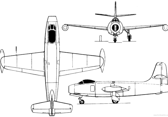 Plane Yakovlev Yak-19 (Russia) (1947) - drawings, dimensions, pictures