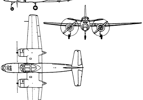 Самолет Яковлев Yak-200 (Russia) (1953) - чертежи, габариты, рисунки