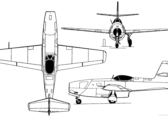 Самолет Яковлев Yak-23 (Russia) (1948) - чертежи, габариты, рисунки