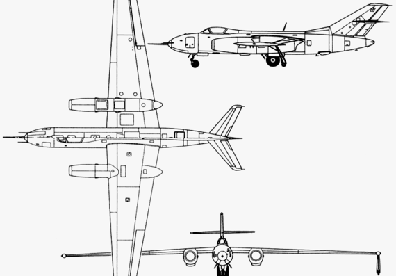 Самолет Яковлев Yak-25RV (Russia) (1959) - чертежи, габариты, рисунки