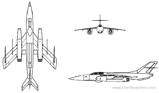 Самолет Яковлев Yak-28 Brewer - чертежи, габариты, рисунки