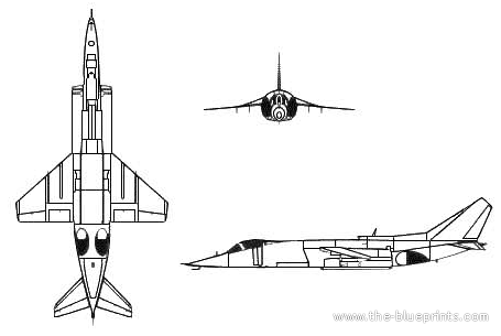Самолет Яковлев Yak-38 Forger - чертежи, габариты, рисунки
