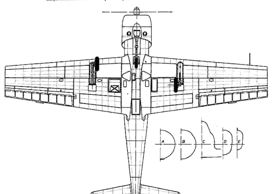 Самолет Яковлев Yak-52 - чертежи, габариты, рисунки