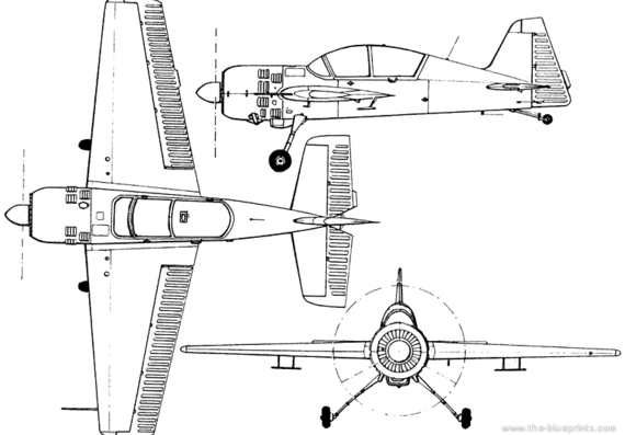Самолет Яковлев Yak-54 (Russia) (1993) - чертежи, габариты, рисунки
