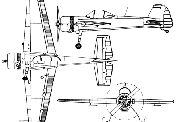 Самолет Яковлев Yak-55M (Russia) (1989) - чертежи, габариты, рисунки
