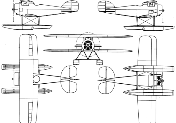 Самолет Yokosuka 1-go - чертежи, габариты, рисунки