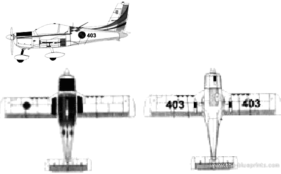 Самолет Zlin Z-242 L - чертежи, габариты, рисунки