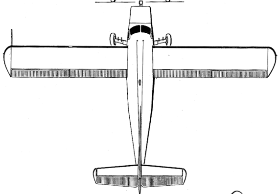 Самолет de Havilland Canada DHC-3 Otter - чертежи, габариты, рисунки