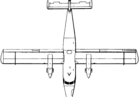 Самолет de Havilland Canada DHC-6 Twin Otter - чертежи, габариты, рисунки