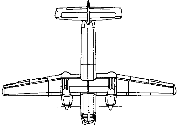 Самолет de Havilland Canada DHC4 Caribou (Canada) (1958) - чертежи, габариты, рисунки