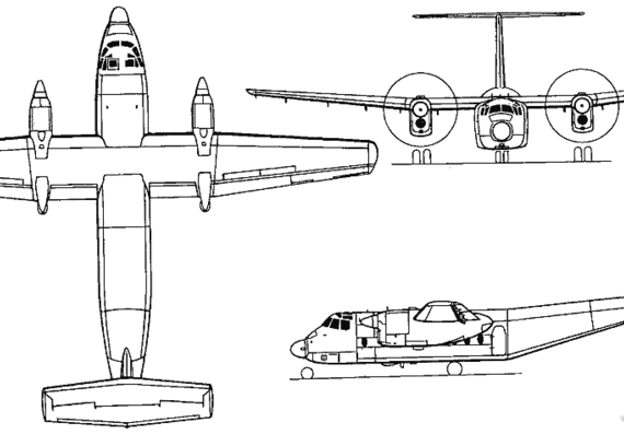 Самолет de Havilland Canada DHC5 Buffalo (Canada) (1964) - чертежи, габариты, рисунки