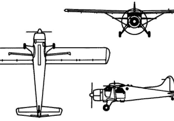 de Havilland Canada U-6A Beaver - drawings, dimensions, figures