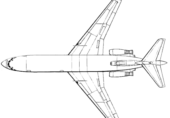 de Havilland DH-121 Trident - drawings, dimensions, figures
