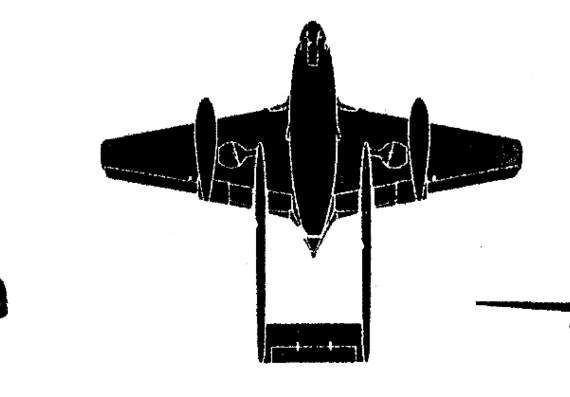 Aircraft de Havilland DH.100 Vampire FB Mk. 5 - drawings, dimensions, figures