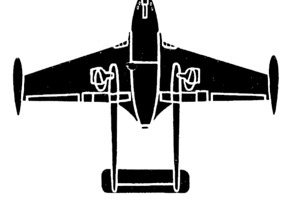 Самолет de Havilland DH.112 Venom - чертежи, габариты, рисунки