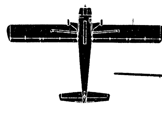 Самолет de Havilland DHC2 Beaver 1 - чертежи, габариты, рисунки