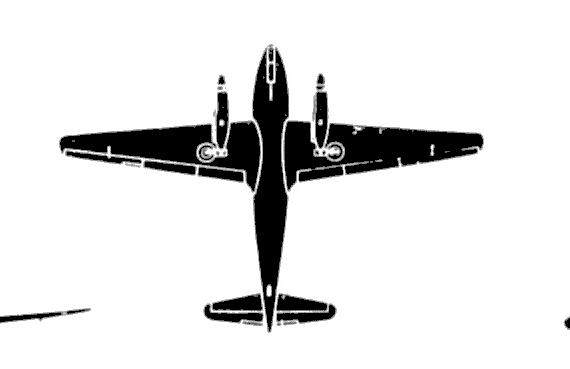 Самолет de Havilland Devon - чертежи, габариты, рисунки