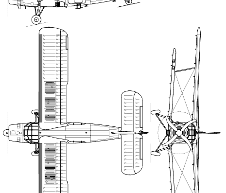 Мотоцикл Antonov An-2 Colt - чертежи, габариты, рисунки