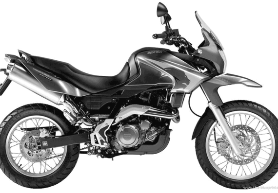 Aprilia Pegaso650 Trail motorcycle (2006) - drawings, dimensions, pictures