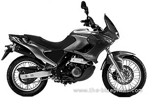 Aprilia Pegaso 650 i.e motorcycle. (2006) - drawings, dimensions, pictures