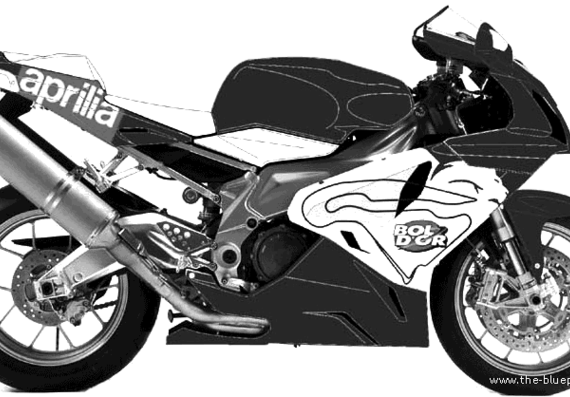 Мотоцикл Aprilia RSV 1000 (2006) - чертежи, габариты, рисунки