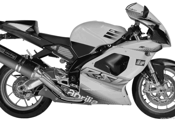 Мотоцикл Aprilia RSV Mille R (2003) - чертежи, габариты, рисунки