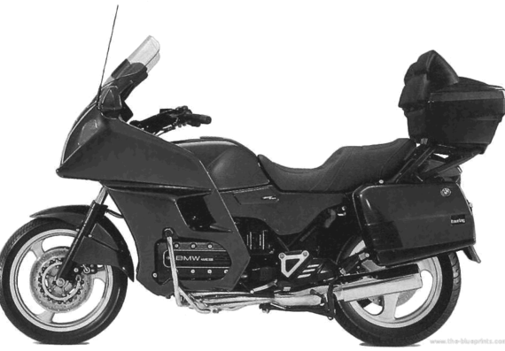 Мотоцикл BMW K1100LT (1995) - чертежи, габариты, рисунки