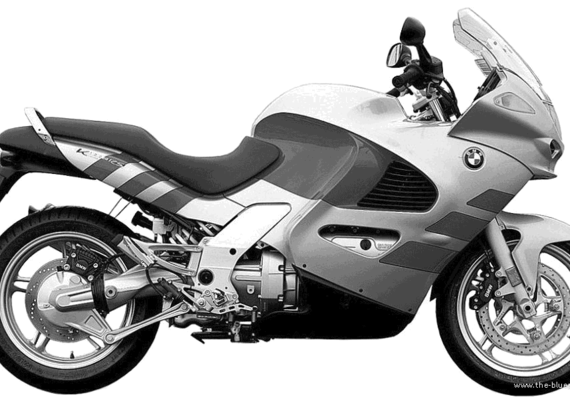 BMW K1200RS motorcycle (2003) - drawings, dimensions, figures