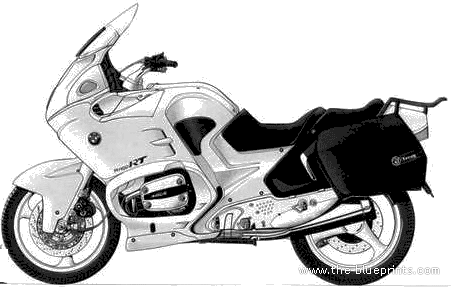 BMW R1100RT motorcycle - drawings, dimensions, figures