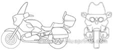 BMW R1200 CL motorcycle (2005) - drawings, dimensions, figures