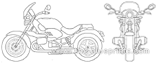 Мотоцикл BMW R1200 C Montauk (2005) - чертежи, габариты, рисунки